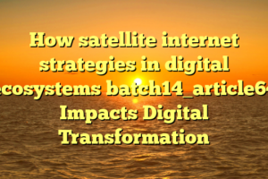 How satellite internet strategies in digital ecosystems batch14_article64 Impacts Digital Transformation